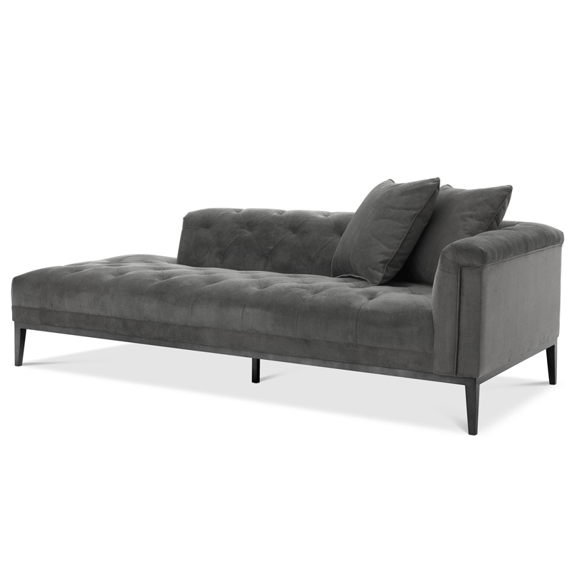 Кушетка Eichholtz Lounge Sofa Cesare Right grey Серый Темная бронза Кушетка Eichholtz Lounge Sofa Cesare Right grey Серый Темная бронза в Тюмени | Loft Concept
