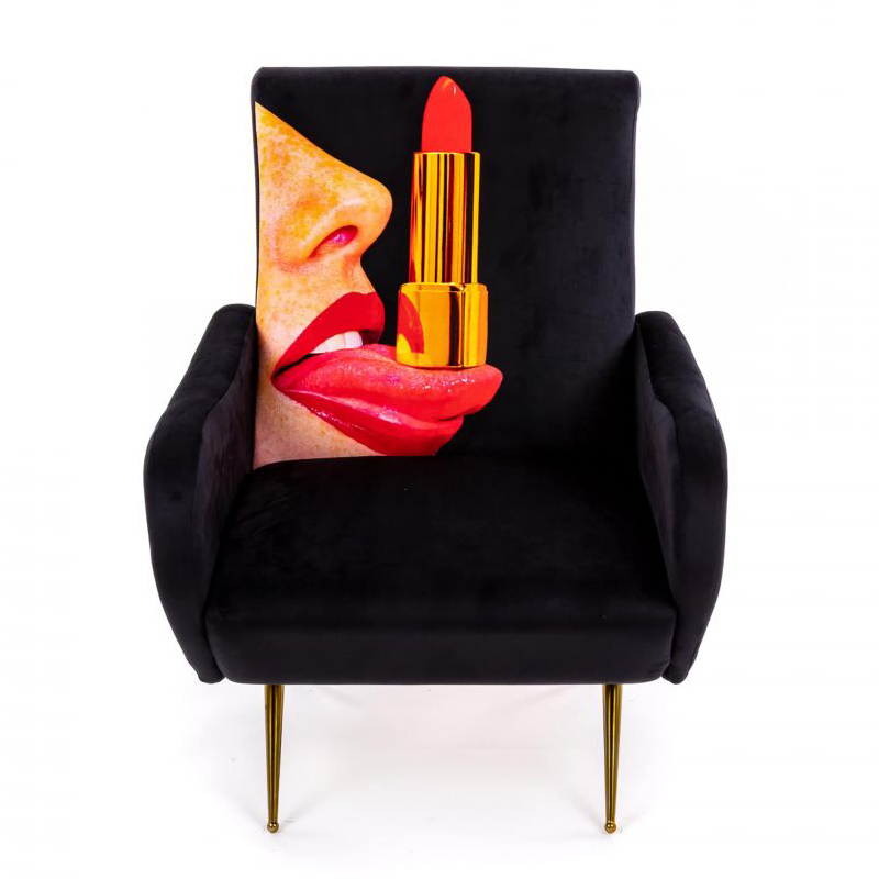 Кресло Seletti Armchair Tongue Black Черный Мульти Кресло Seletti Armchair Tongue Black Черный Мульти в Тюмени | Loft Concept