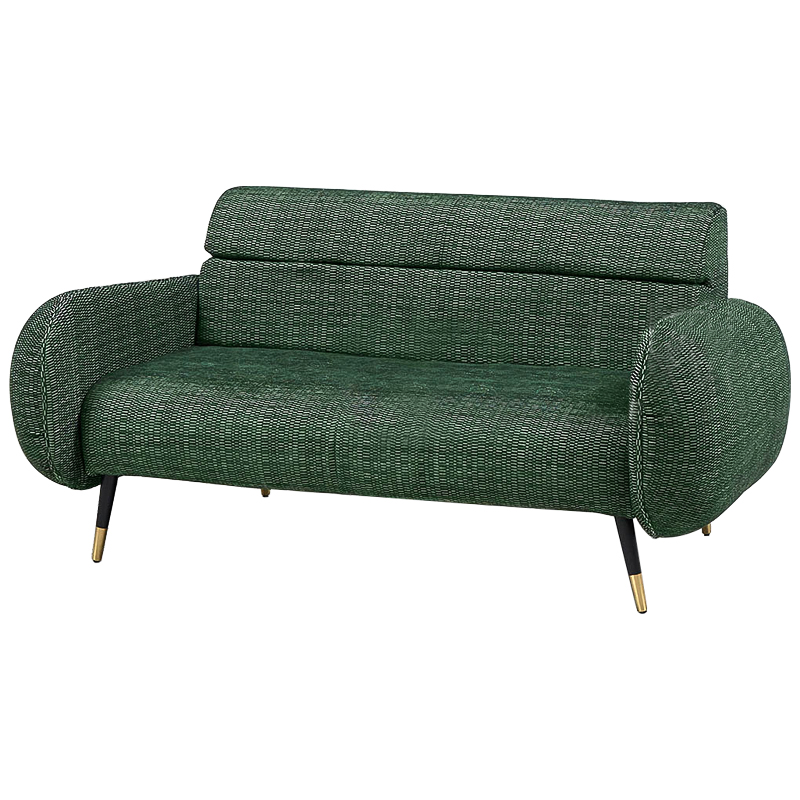 Диван Hebert Sofa Green M Зеленый Зеленый Черный Латунь Диван Hebert Sofa Green M Зеленый Зеленый Черный Латунь в Тюмени | Loft Concept