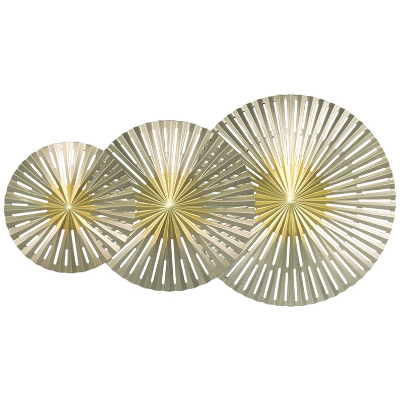 Арт-объект Apollo Gold and Silver Wall Plaque Disc gap 3 Золотой Серебряный Арт-объект Apollo Gold and Silver Wall Plaque Disc gap 3 Золотой Серебряный в Тюмени | Loft Concept