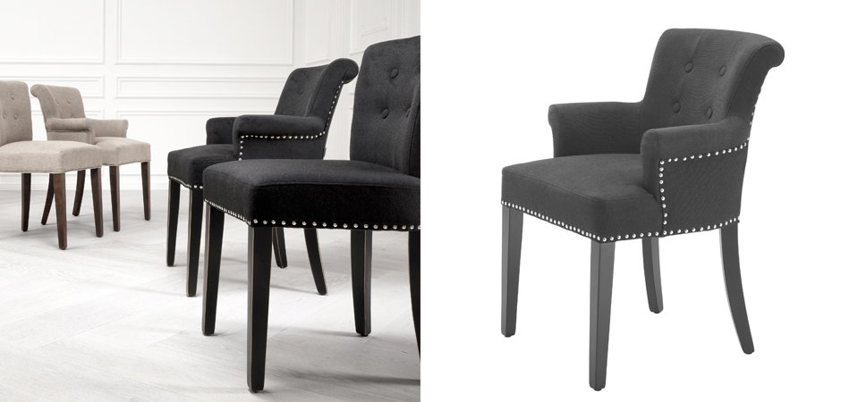 Стул Eichholtz Dining Chair Key Largo With Arm Стул Eichholtz Dining Chair Key Largo With Arm - Loft-Concept в Тюмени