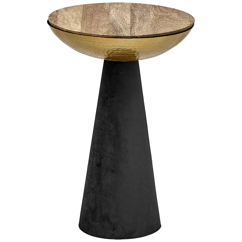 Приставной стол Roiberd side table Глянцевое золото Черный Древесина Приставной стол Roiberd side table Глянцевое золото Черный Древесина в Тюмени | Loft Concept