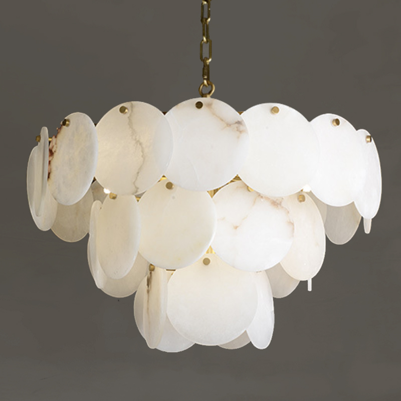 Люстра Letizia Marble Three Tiered Chandelier Латунь Белый Мрамор Bianco Люстра Letizia Marble Three Tiered Chandelier Латунь Белый Мрамор Bianco в Тюмени | Loft Concept