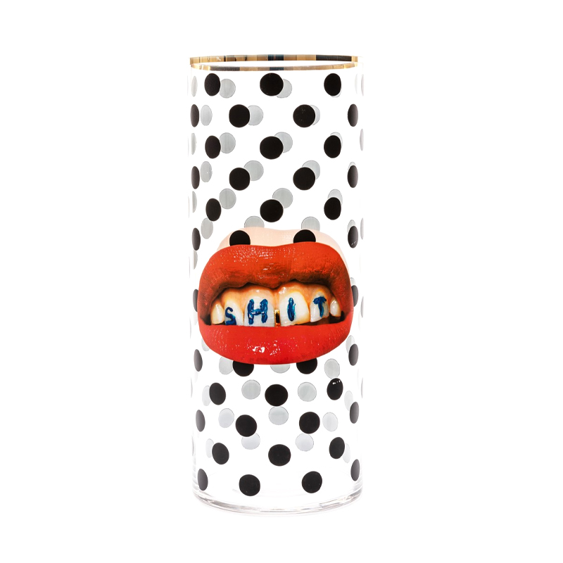 Ваза Seletti Shit Pois Big Прозрачный Золотой Черный Красный Ваза Seletti Shit Pois Big Прозрачный Золотой Черный Красный в Тюмени | Loft Concept