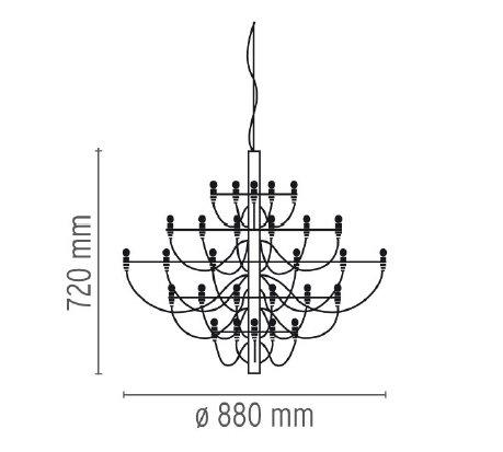 Люстра Flos 2097 30 Chrome Люстра Flos 2097 30 Chrome в Тюмени
