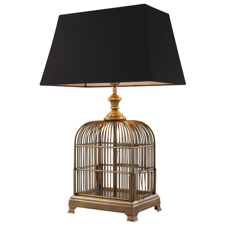 Настольная лампа Eichholtz Table Lamp Senator Винтажная латунь Черный Настольная лампа Eichholtz Table Lamp Senator Винтажная латунь Черный в Тюмени | Loft Concept