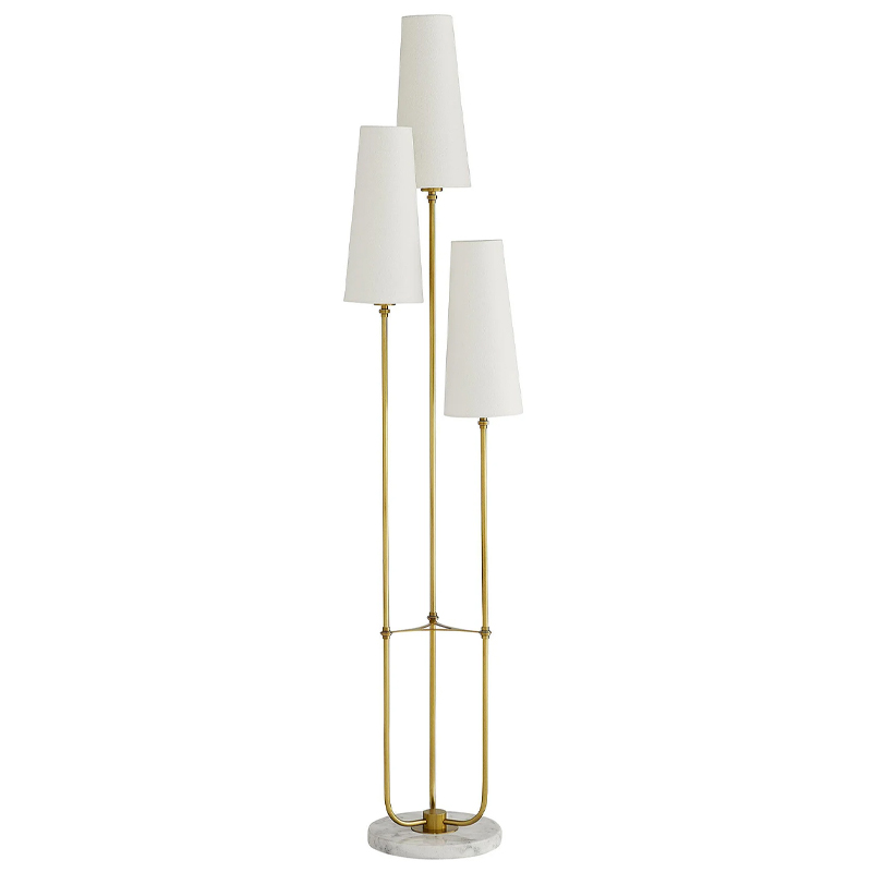 Торшер Arteriors ELIZABETH FLOOR TORCHIERE Латунь Белый Торшер Arteriors ELIZABETH FLOOR TORCHIERE Латунь Белый в Тюмени | Loft Concept