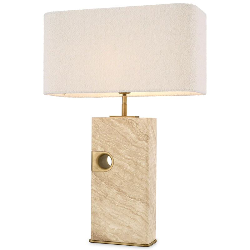 Настольная лампа Eichholtz Table Lamp Sebago Бежевый Латунь Белый Настольная лампа Eichholtz Table Lamp Sebago Бежевый Латунь Белый в Тюмени | Loft Concept