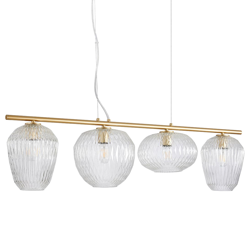 Люстра Foscarini c Прозрачными Плафонами матовое золото Прозрачный Люстра Foscarini c Прозрачными Плафонами матовое золото Прозрачный в Тюмени | Loft Concept
