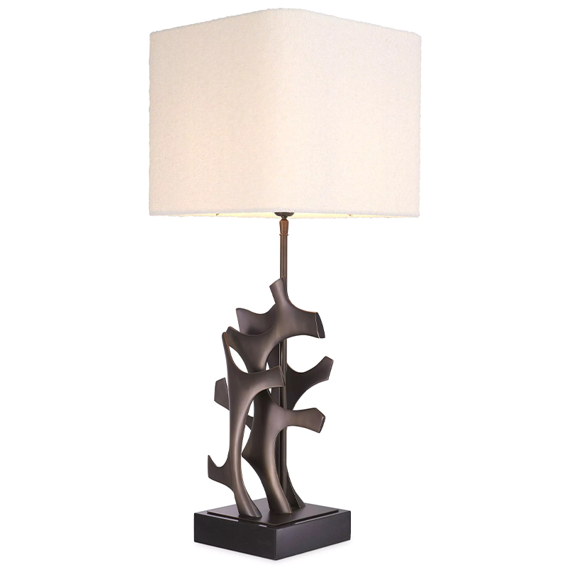 Настольная лампа Eichholtz Table Lamp Agape Темная бронза Белый Настольная лампа Eichholtz Table Lamp Agape Темная бронза Белый в Тюмени | Loft Concept