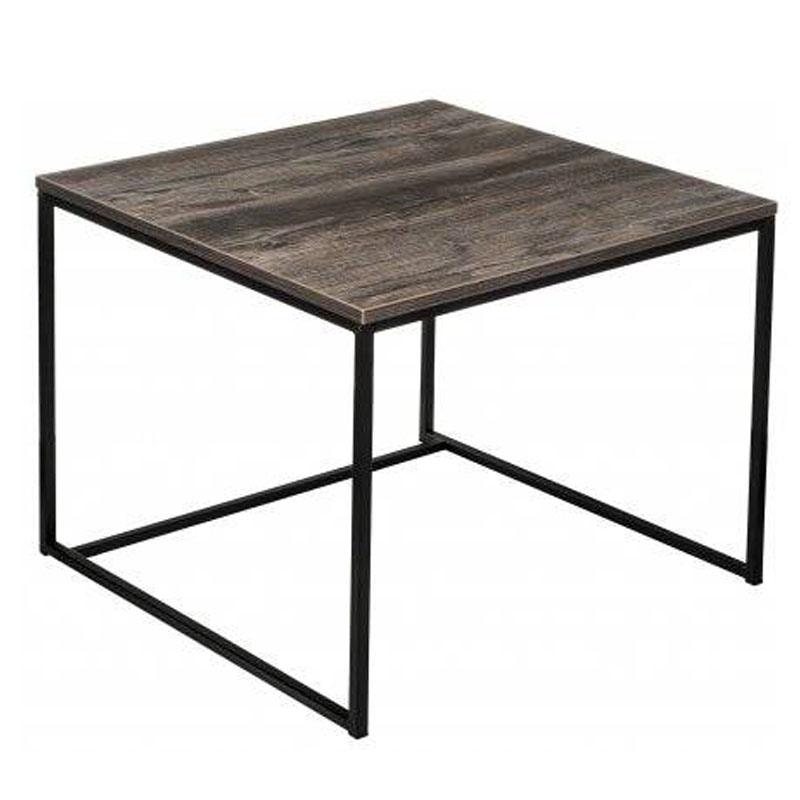 Приставной стол Industrial Oak Natil Side Table Коричневый Черный Приставной стол Industrial Oak Natil Side Table Коричневый Черный в Тюмени | Loft Concept