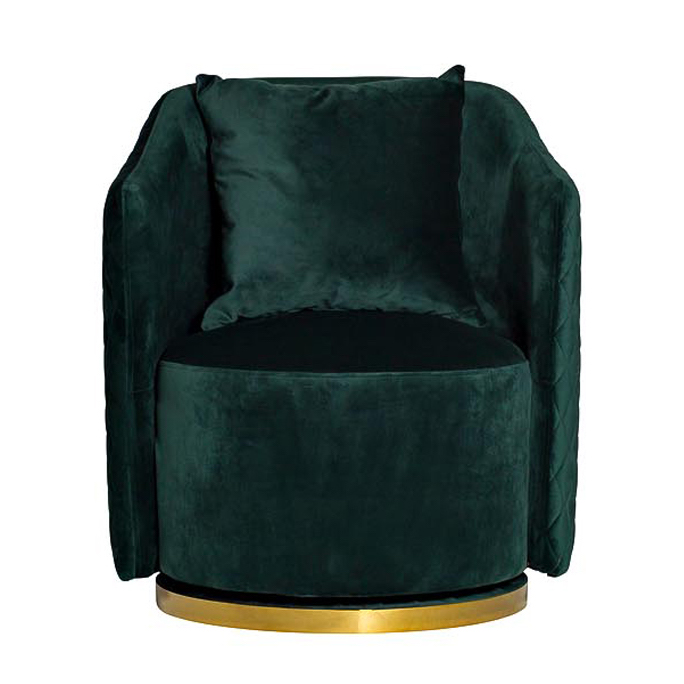 Кресло вращающееся Honnor Armchair Изумрудный Глянцевое золото Кресло вращающееся Honnor Armchair Изумрудный Глянцевое золото в Тюмени | Loft Concept