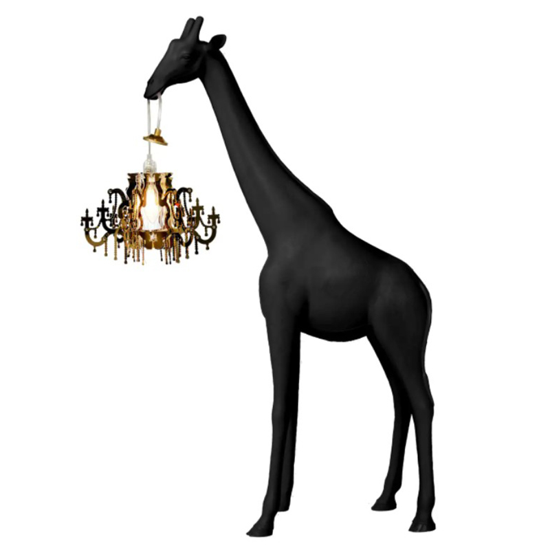 Настольная лампа черный жираф Black Giraffe Table Lamp Черный Настольная лампа черный жираф Black Giraffe Table Lamp Черный в Тюмени | Loft Concept
