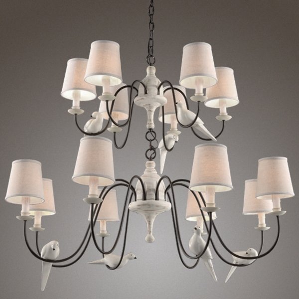 Люстра Norman Bird Large Chandelier ivory ( слоновая кость ) Люстра Norman Bird Large Chandelier ivory ( слоновая кость ) в Тюмени | Loft Concept