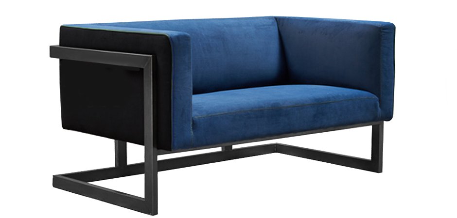 Диван Cube Blue Loveseat Sofa Диван Cube Blue Loveseat Sofa - Loft-Concept в Тюмени