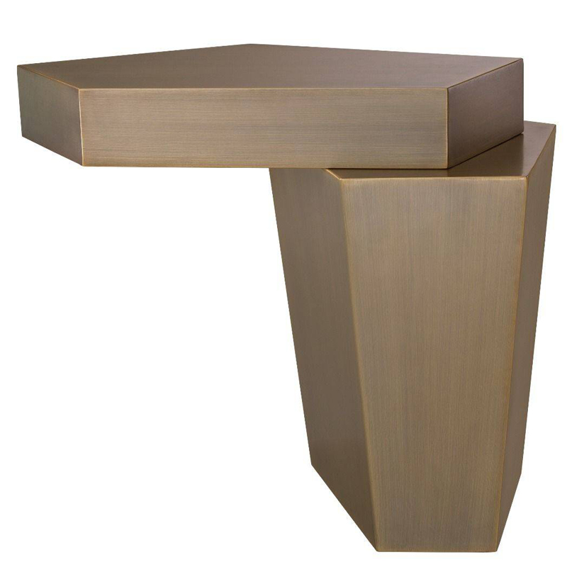 Приставной стол Eichholtz Coffee Table Calabasas High brass Латунь Античная полированная Приставной стол Eichholtz Coffee Table Calabasas High brass Латунь Античная полированная в Тюмени | Loft Concept