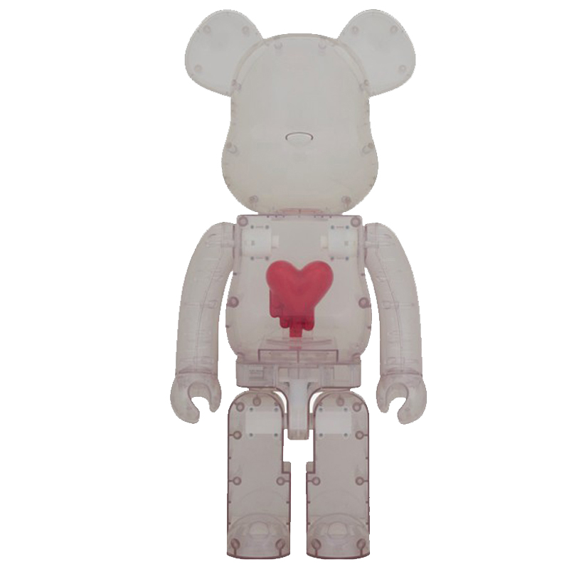 Статуэтка Bearbrick Red Heart Прозрачный (Transparent) Красный Статуэтка Bearbrick Red Heart Прозрачный (Transparent) Красный в Тюмени | Loft Concept