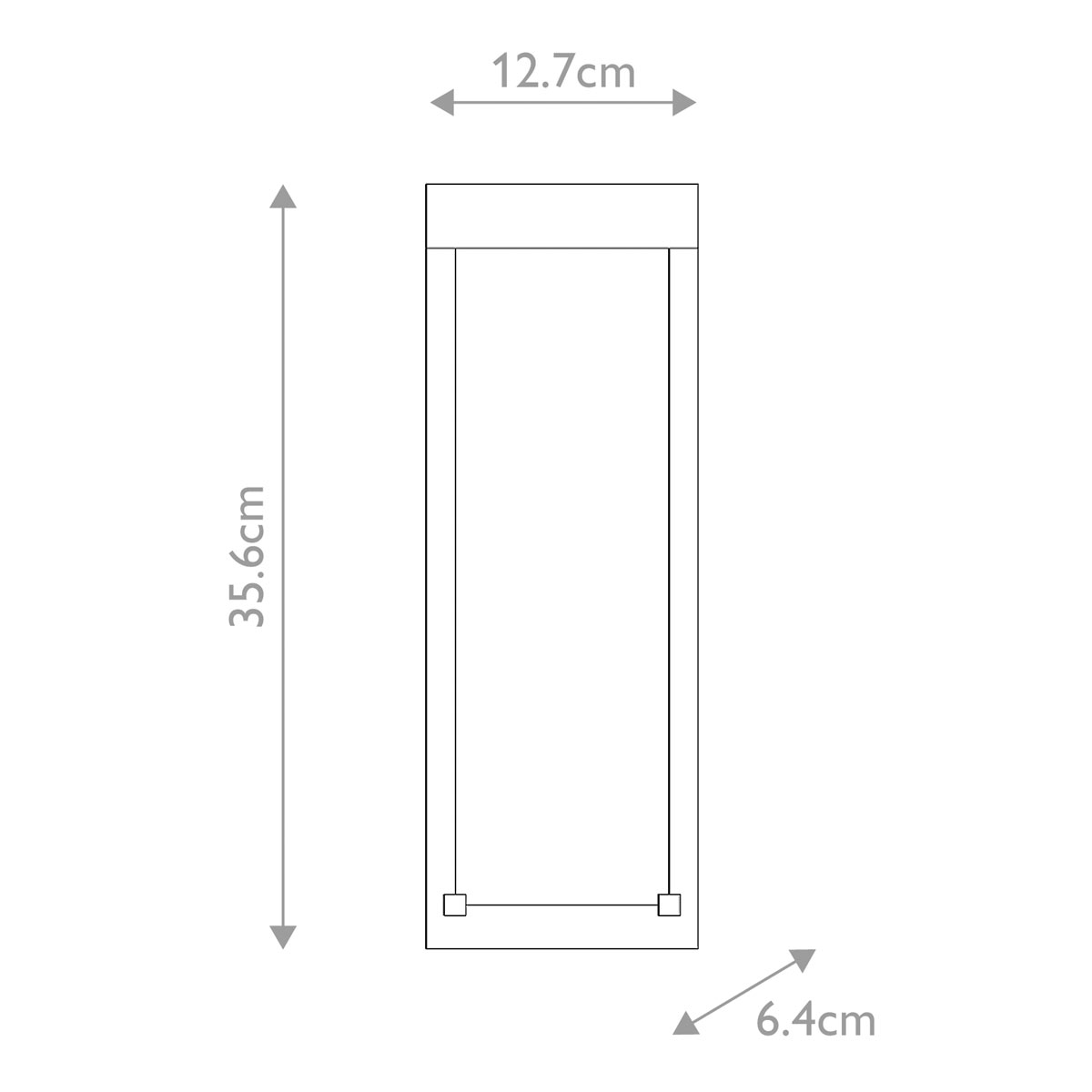 Настенный фонарь уличный прямоугольный черного цвета со стеклом с пузырьками Eurofase в Тюмени