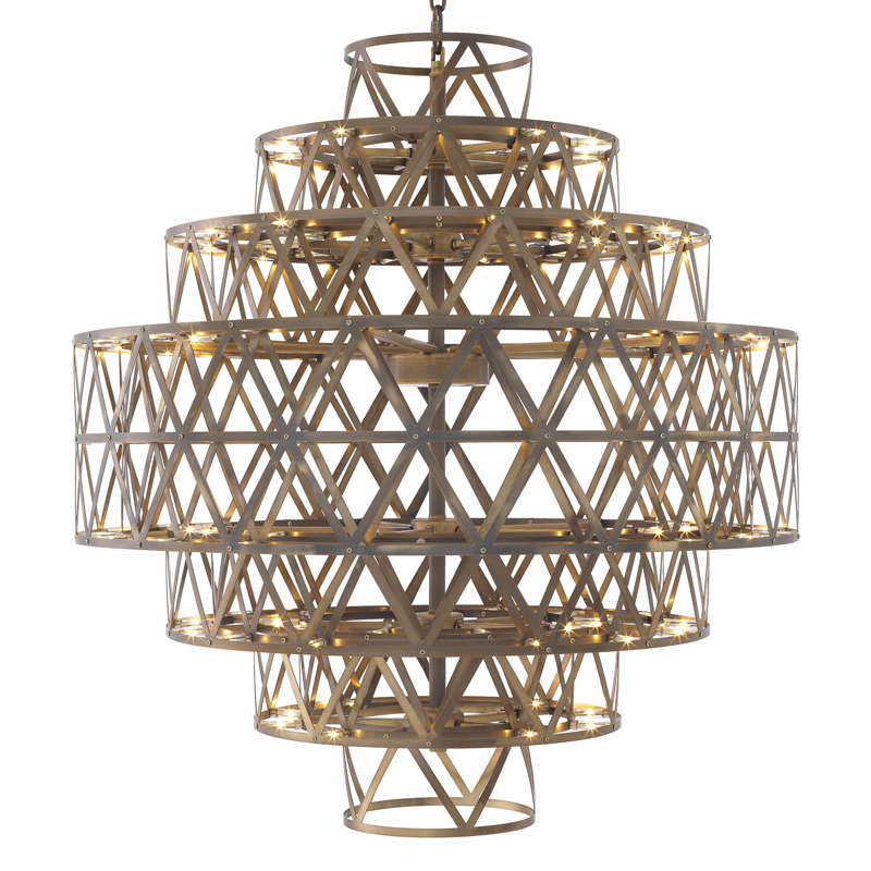 Люстра Eichholtz Chandelier Clinton brass Латунь Античная полированная Люстра Eichholtz Chandelier Clinton brass Латунь Античная полированная в Тюмени | Loft Concept