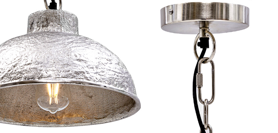 Подвесной светильник Rough Silver Pendant II Подвесной светильник Rough Silver Pendant II - Loft-Concept в Тюмени