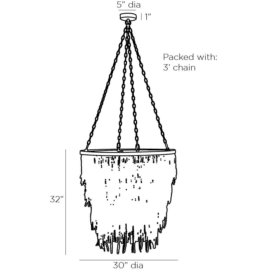 Люстра Амбре деревянные бусы LIZZY CHANDELIER Люстра Амбре деревянные бусы LIZZY CHANDELIER в Тюмени