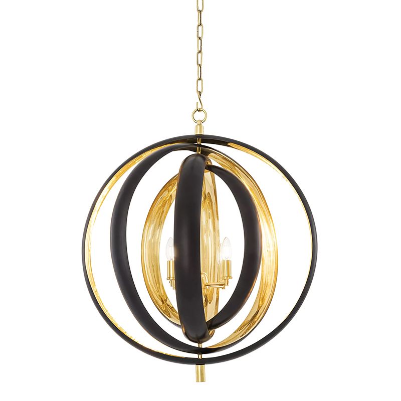 Люстра Eichholtz Chandelier Riley Черный Золотой Люстра Eichholtz Chandelier Riley Черный Золотой в Тюмени | Loft Concept