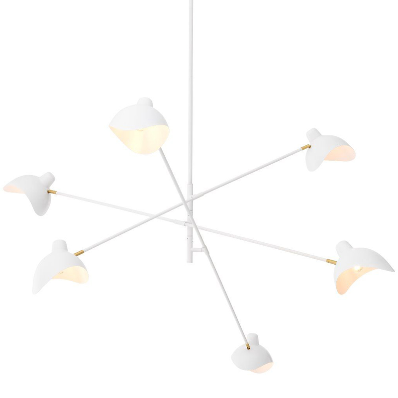 Люстра Eichholtz Chandelier Meryll White Латунь Античная полированная Белый Люстра Eichholtz Chandelier Meryll White Латунь Античная полированная Белый в Тюмени | Loft Concept