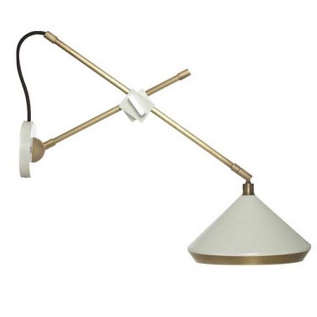 Бра Bert Frank SHEAR SHEAR WALL LIGHT Белый Белый Золотой Бра Bert Frank SHEAR SHEAR WALL LIGHT Белый Белый Золотой в Тюмени | Loft Concept