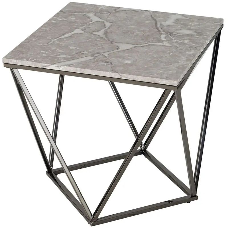 Приставной стол Kovaldzhi Collection Frame Geometry Dark Chrome Бежево-серый Белый Мрамор Bianco Темный хром Приставной стол Kovaldzhi Collection Frame Geometry Dark Chrome Бежево-серый Белый Мрамор Bianco Темный хром в Тюмени | Loft Concept
