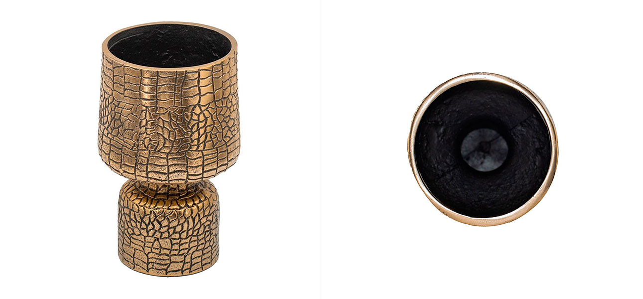 Ваза золото Brandon - фото №2