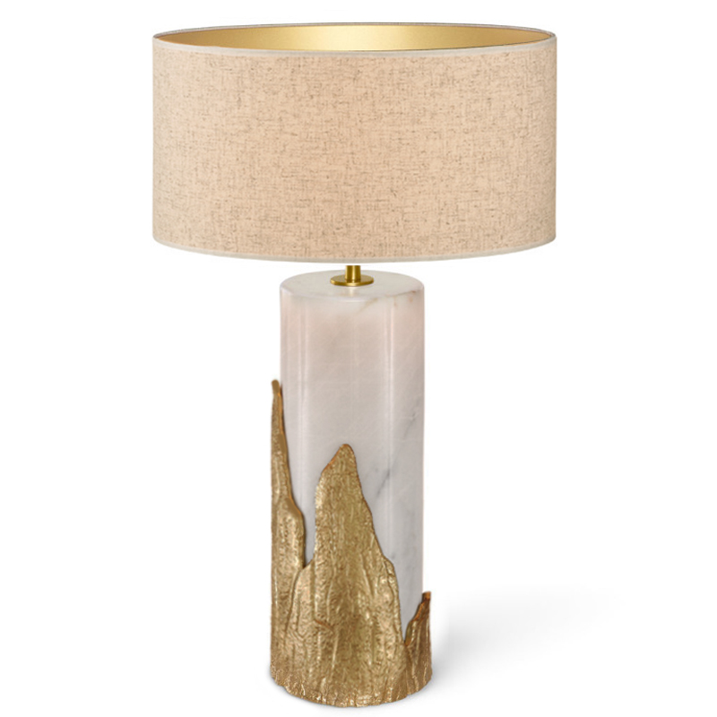 Настольная лампа Amber TABLE LAMP Ginger and Jagger Золотой Белый Настольная лампа Amber TABLE LAMP Ginger and Jagger Золотой Белый в Тюмени | Loft Concept