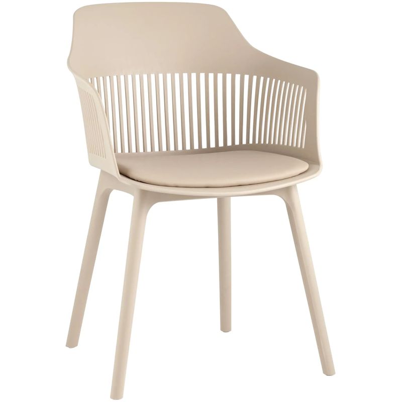 Стул Crocus Chair Бежевый цвет Велюровая подушка Бежевый Стул Crocus Chair Бежевый цвет Велюровая подушка Бежевый в Тюмени | Loft Concept