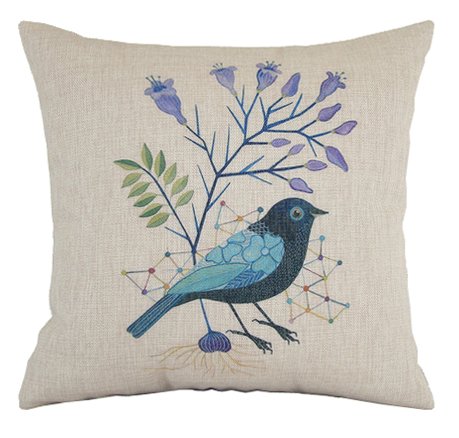 Подушка Birds Голубой Подушка Birds Голубой в Тюмени | Loft Concept
