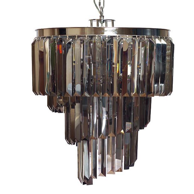 Люстра Odeon Chandelier Helix Smoke 50 Хром Дымчатый (Smoke) Люстра Odeon Chandelier Helix Smoke 50 Хром Дымчатый (Smoke) в Тюмени | Loft Concept