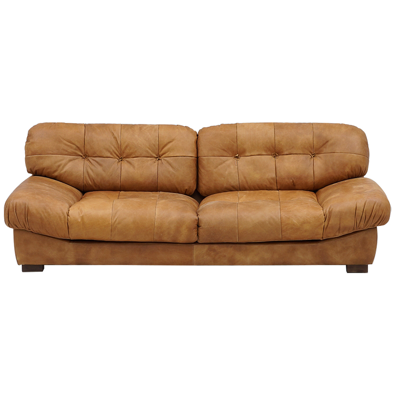 Диван кожаный Harlan Leather Sofa Коричневый Диван кожаный Harlan Leather Sofa Коричневый в Тюмени | Loft Concept