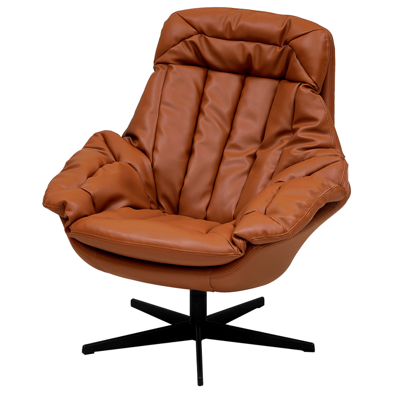 Вращающееся кресло Willard Armchair Коричневый Черный Вращающееся кресло Willard Armchair Коричневый Черный в Тюмени | Loft Concept