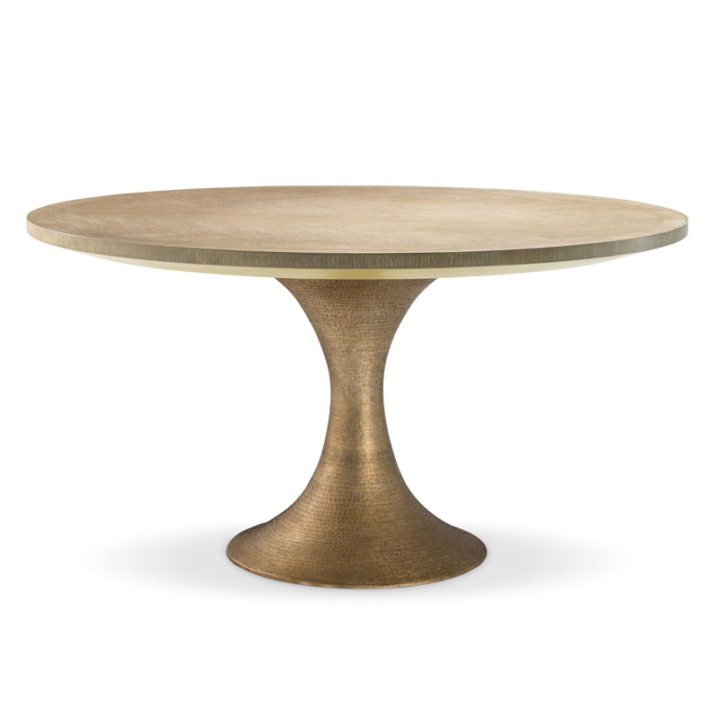 Обеденный стол Eichholtz DINING TABLE MELCHIOR ROUND brass Латунь Обеденный стол Eichholtz DINING TABLE MELCHIOR ROUND brass Латунь в Тюмени | Loft Concept