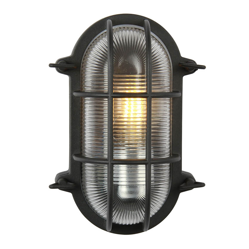 Уличный светильник Carden Cage Glass Oval Черный Уличный светильник Carden Cage Glass Oval Черный в Тюмени | Loft Concept
