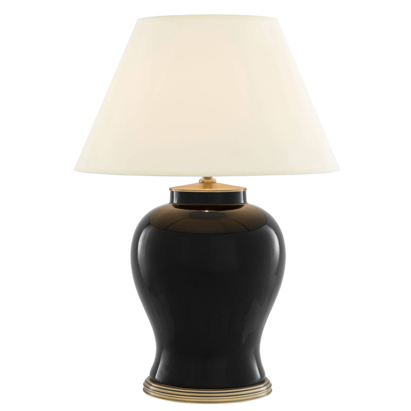Настольная лампа Eichholtz Table Lamp Mundon Белый Черный Латунь Античная полированная Настольная лампа Eichholtz Table Lamp Mundon Белый Черный Латунь Античная полированная в Тюмени | Loft Concept