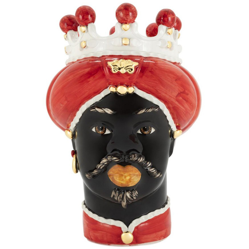 Ваза Vase Moro Man Medium New Red Gold Красный Черный Белый Золотой Ваза Vase Moro Man Medium New Red Gold Красный Черный Белый Золотой в Тюмени | Loft Concept