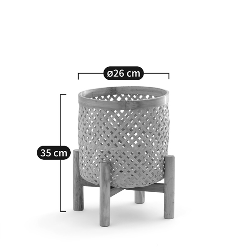 Кашпо на ножках из бамбука Bamboo Decor Кашпо на ножках из бамбука Bamboo Decor в Тюмени