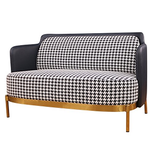 Диван Pied de poule Gray Sofa Черно-белый Латунь Диван Pied de poule Gray Sofa Черно-белый Латунь в Тюмени | Loft Concept