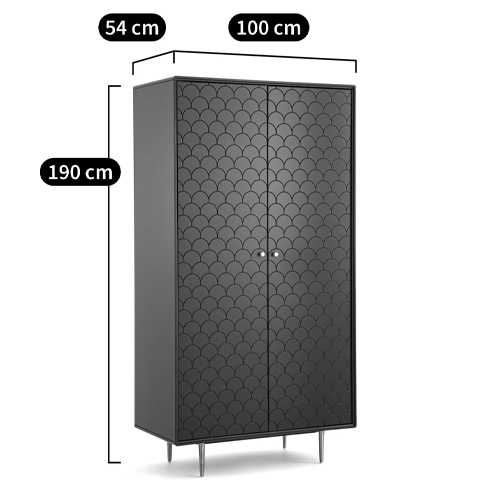 Шкаф двухдверный Scale Ornament Blue Wardrobe Шкаф двухдверный Scale Ornament Blue Wardrobe в Тюмени