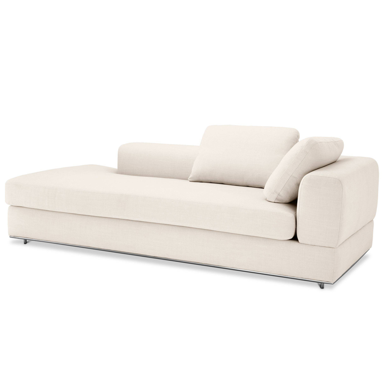 Кушетка Eichholtz Sofa Canyon Right Молочный Нержавеющая сталь Кушетка Eichholtz Sofa Canyon Right Молочный Нержавеющая сталь в Тюмени | Loft Concept
