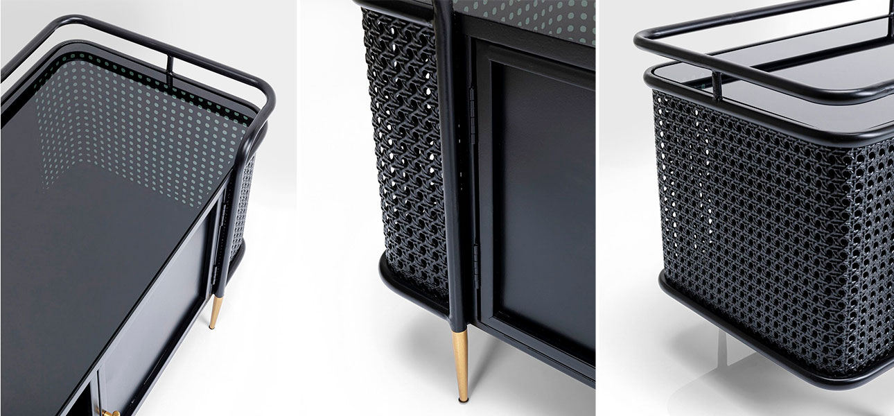 Тумба низкая черная Damian - фото №4