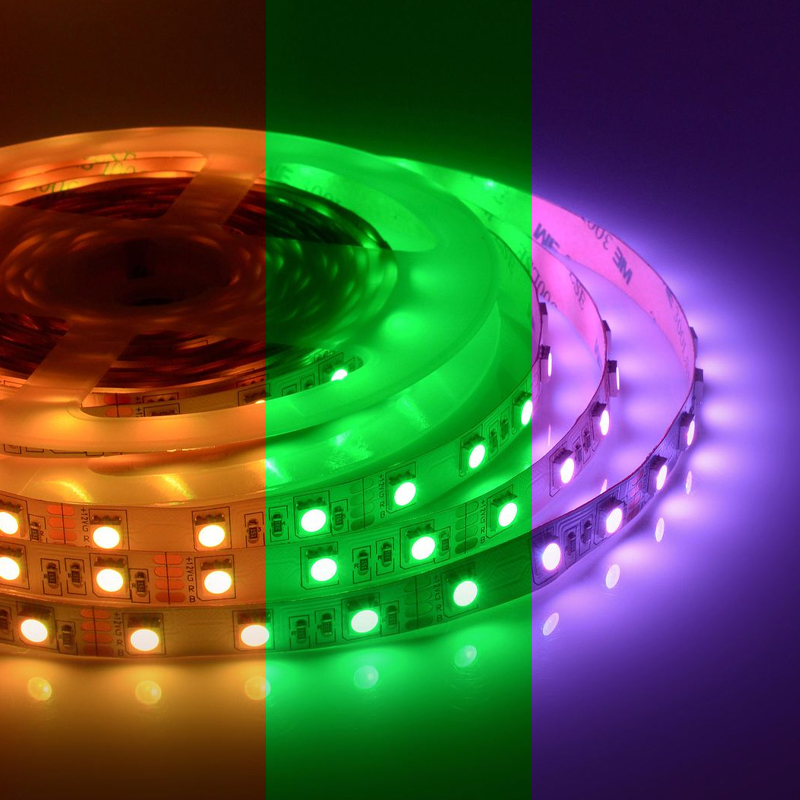 Светодиодная лента 5м 14,4W/m 60LED/m 5050SMD разноцветная Белый Светодиодная лента 5м 14,4W/m 60LED/m 5050SMD разноцветная Белый в Тюмени | Loft Concept