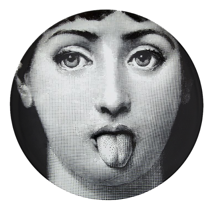 Декоративная тарелка Fornasetti 082 Черный Декоративная тарелка Fornasetti 082 Черный в Тюмени | Loft Concept