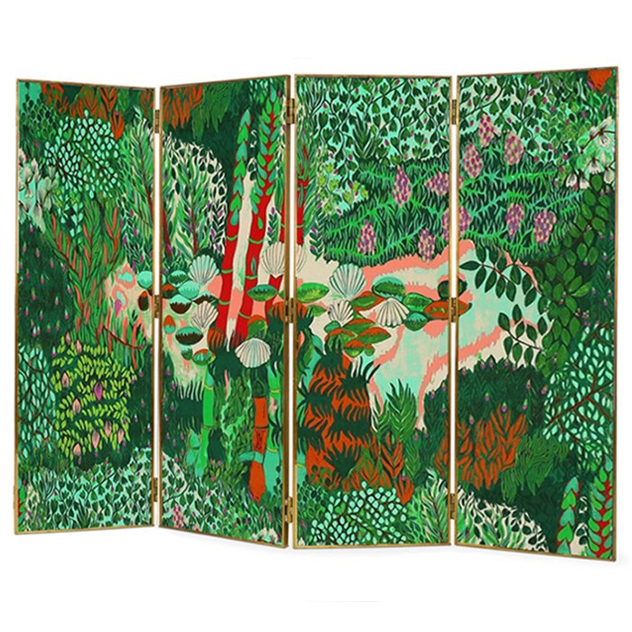 Ширма Jim Thompson MELUSINE Sweet Nymph Красный Зеленый Ширма Jim Thompson MELUSINE Sweet Nymph Красный Зеленый в Тюмени | Loft Concept