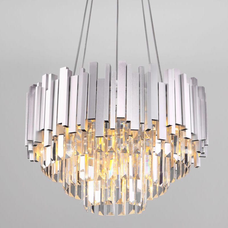 Люстра Lettice Crystal Chandelier Прозрачный (Transparent) Хром Люстра Lettice Crystal Chandelier Прозрачный (Transparent) Хром в Тюмени | Loft Concept