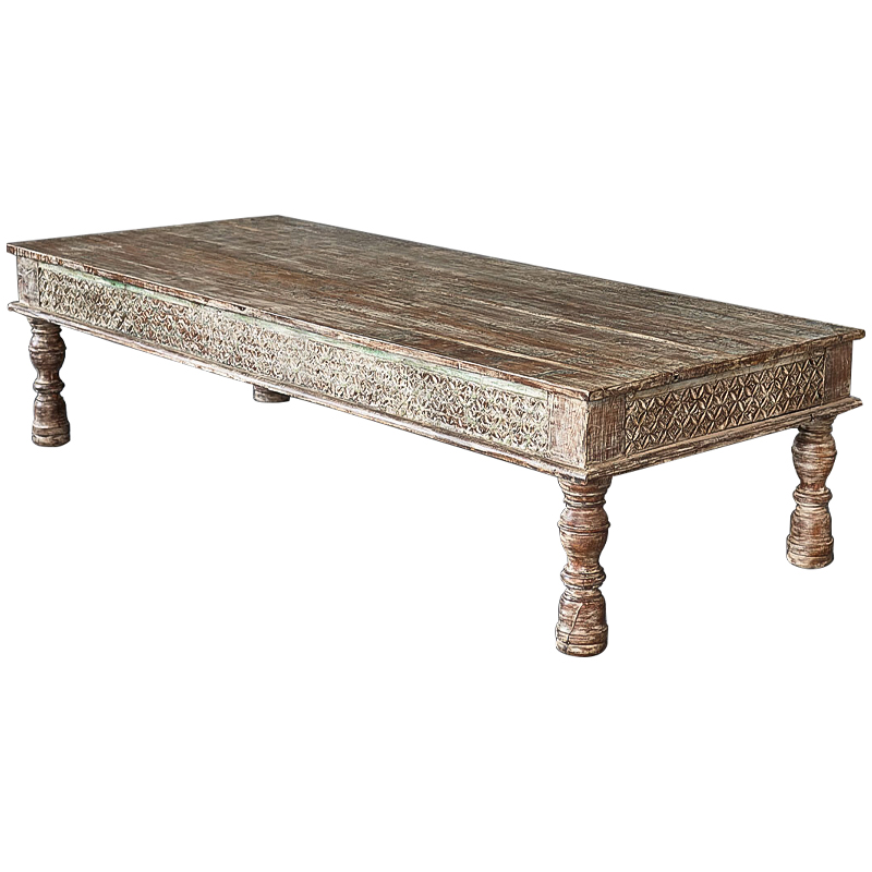 Кофейный стол из массива манго Devina Grey Mango Coffee Table Коричневый винтаж Кофейный стол из массива манго Devina Grey Mango Coffee Table Коричневый винтаж в Тюмени | Loft Concept